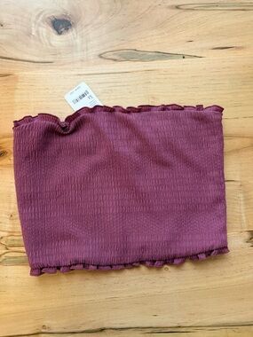 Free People Women’s Ribbed Tube Top - Mauve Pink
